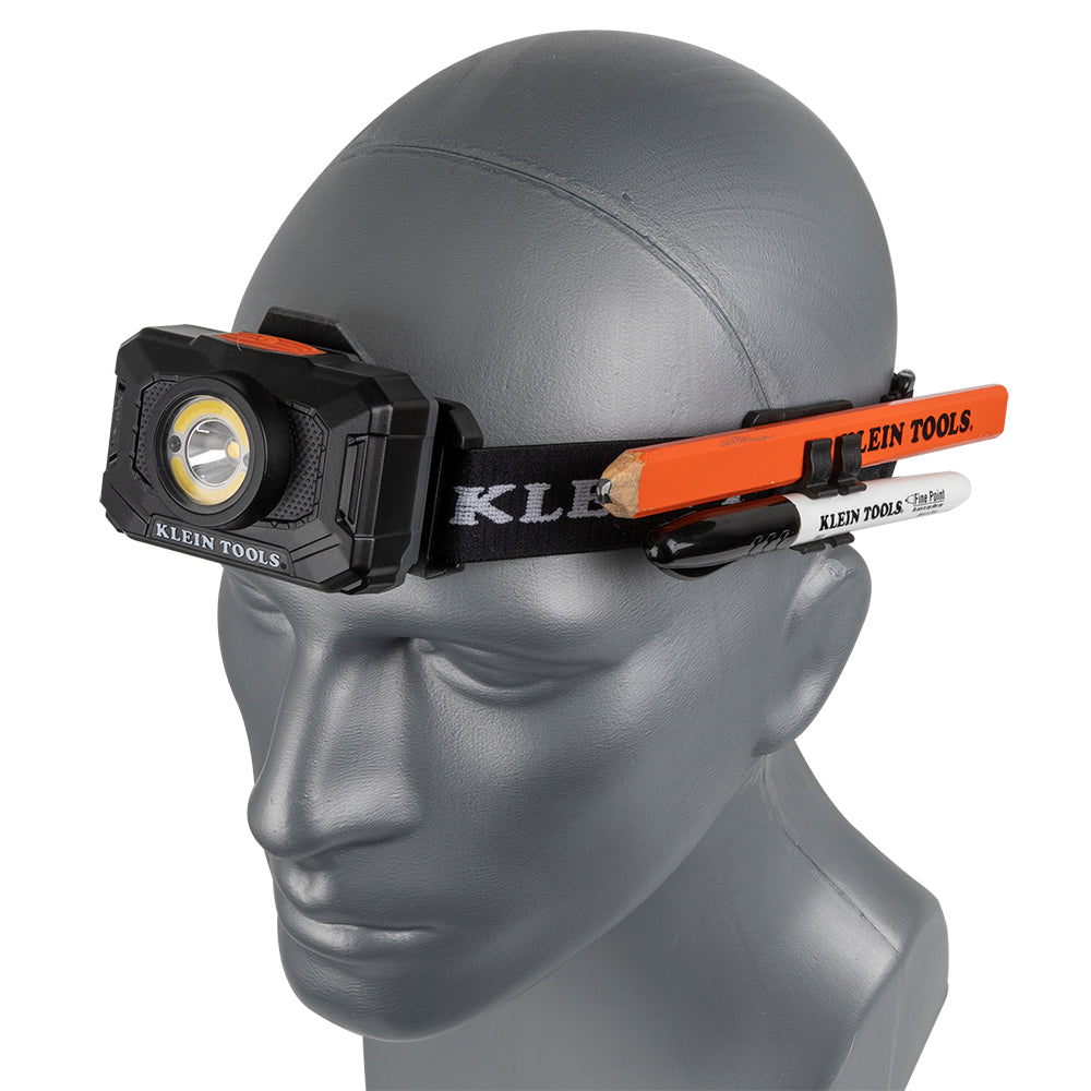 Rechargeable 2-Color LED Headlamp with Adjustable Strap | 56414 - Cable Connection & Supply 