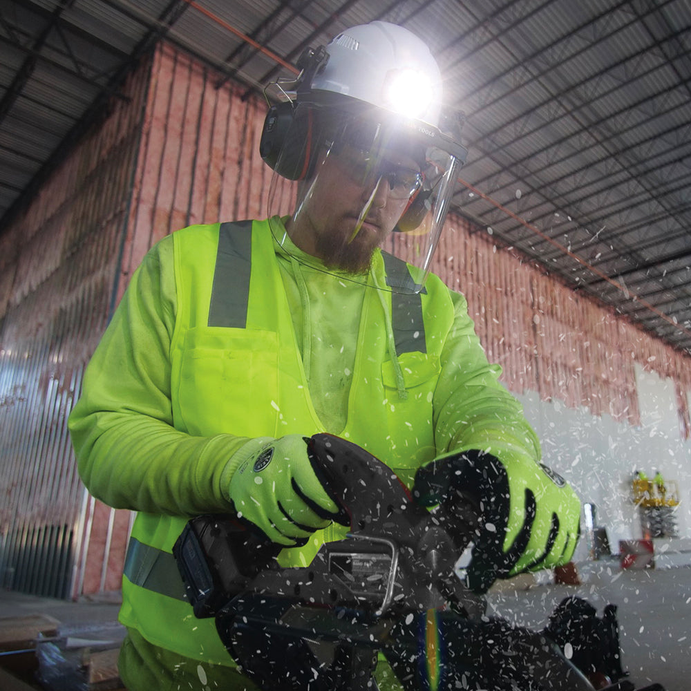 Face Shield, Full Brim Hard Hat, Clear |60528 - Cable Connection & Supply 