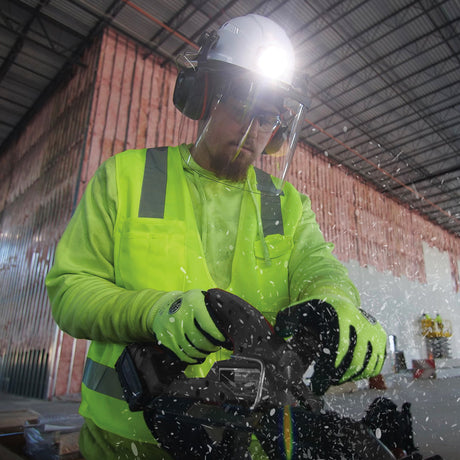 Face Shield, Full Brim Hard Hat, Clear |60528 - Cable Connection & Supply 