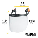 Face Shield, Full Brim Hard Hat, Clear |60528 - Cable Connection & Supply 