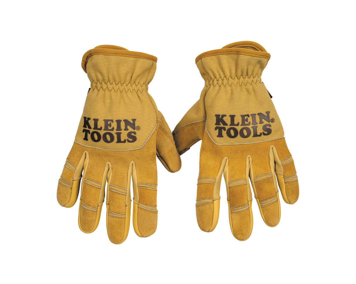 Klein Tools Leather All Purpose Gloves - Cable Connection & Supply 