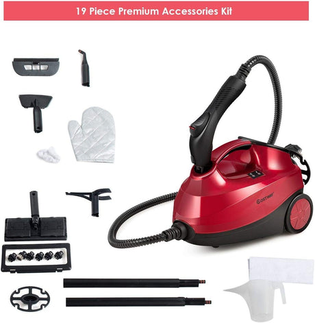 COSTWAY 2000W Multipurpose Steam Cleaner with 19 Accessories | B07Z98NGCZ - Cable Connection & Supply 