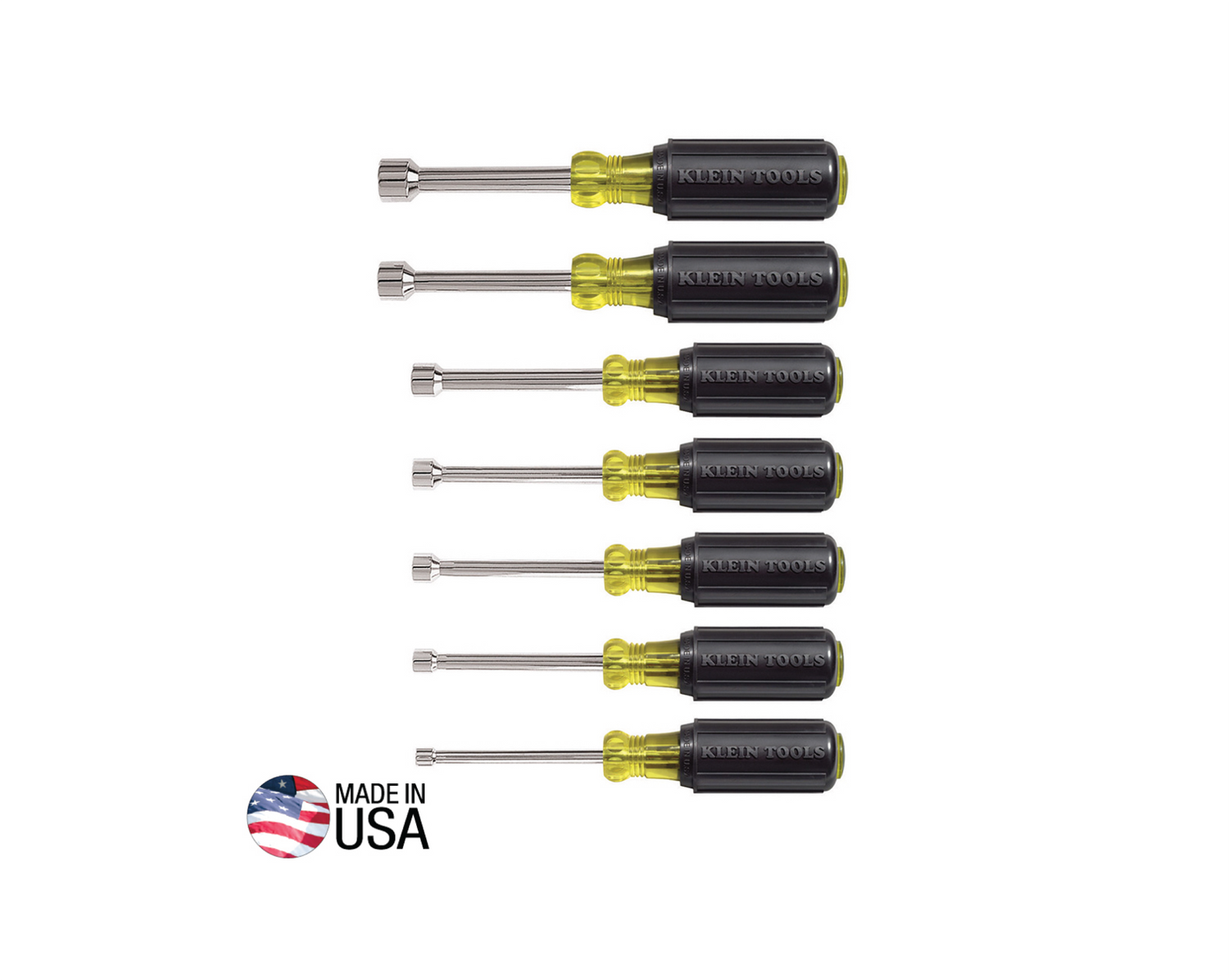 Nut Driver Set, 3-Inch Shafts, Cushion-Grip™, 7-Piece | 631 - Cable Connection & Supply 