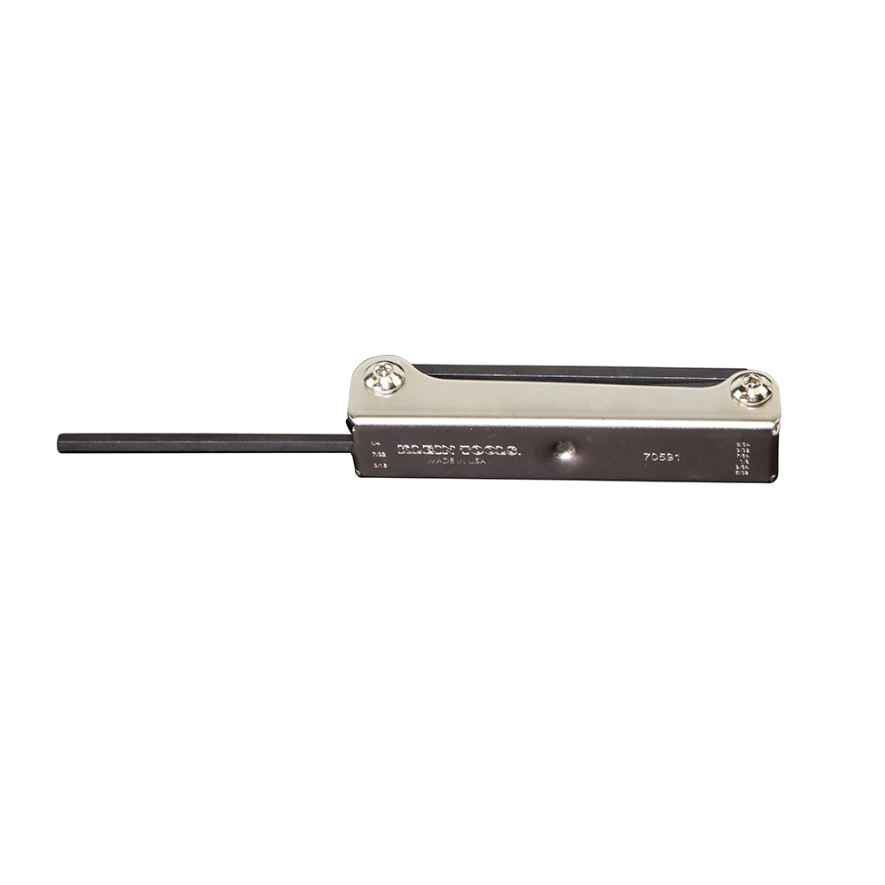 Folding Hex Key Set, 9-Key, SAE Sizes | 70591 - Cable Connection & Supply 