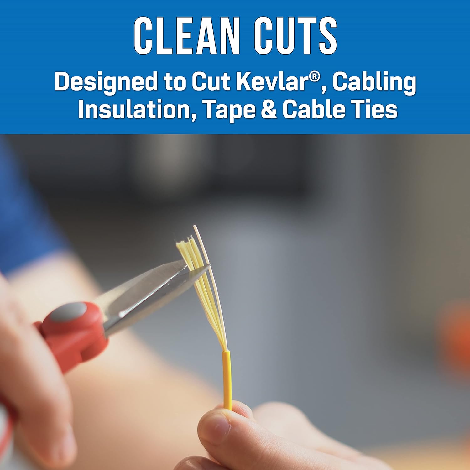 Wire & Kevlar® Cutting Shears | JIC-186 - Cable Connection & Supply 