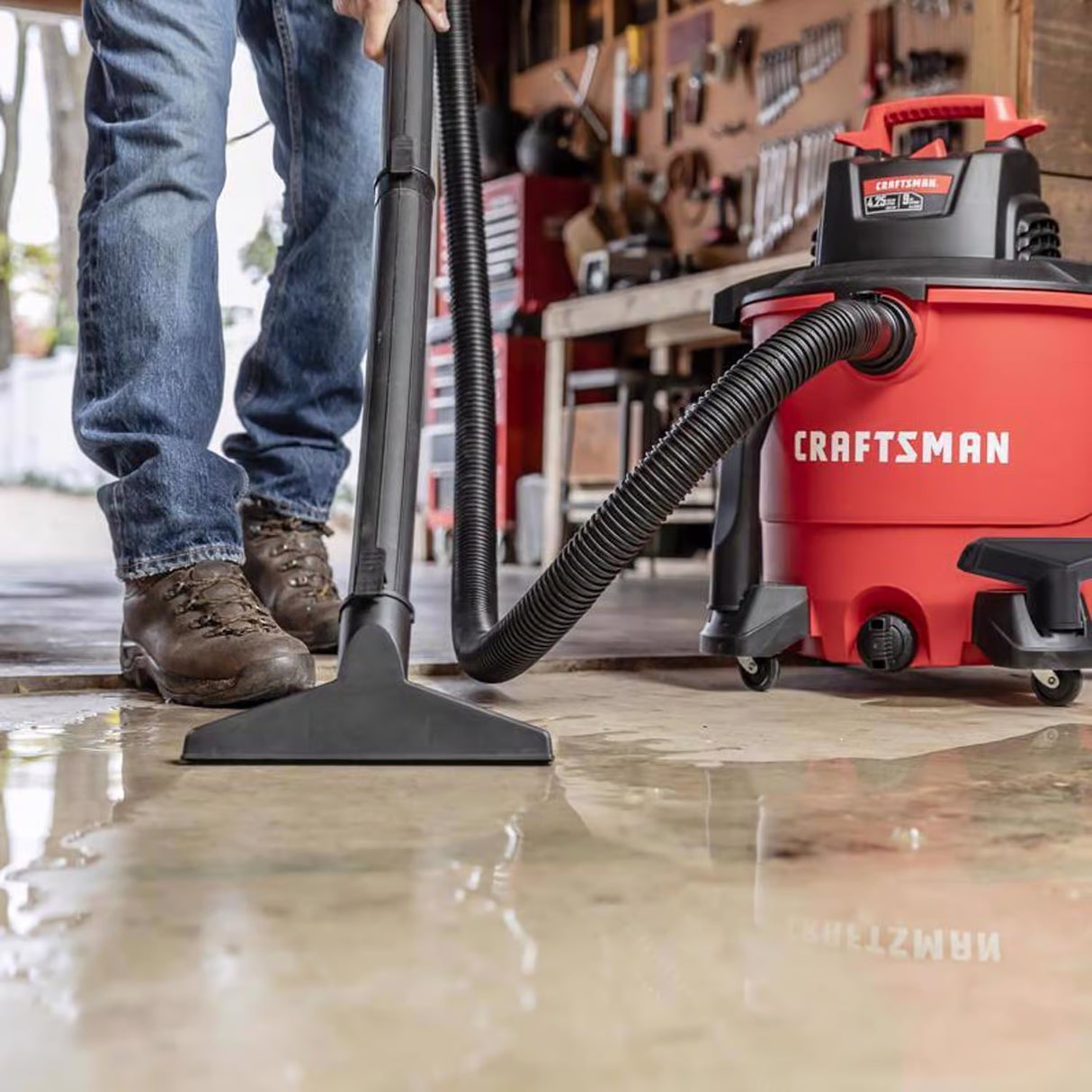 Craftsman 9 gal. Corded Wet/Dry Vacuum 8.3 amps 120 V 4.25 HP | CMXEVBE17590 - Cable Connection & Supply 