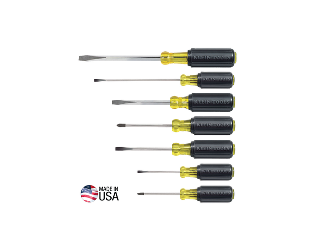 Screwdriver Set, Slotted and Phillips, 7-Piece | 85076 - Cable Connection & Supply 