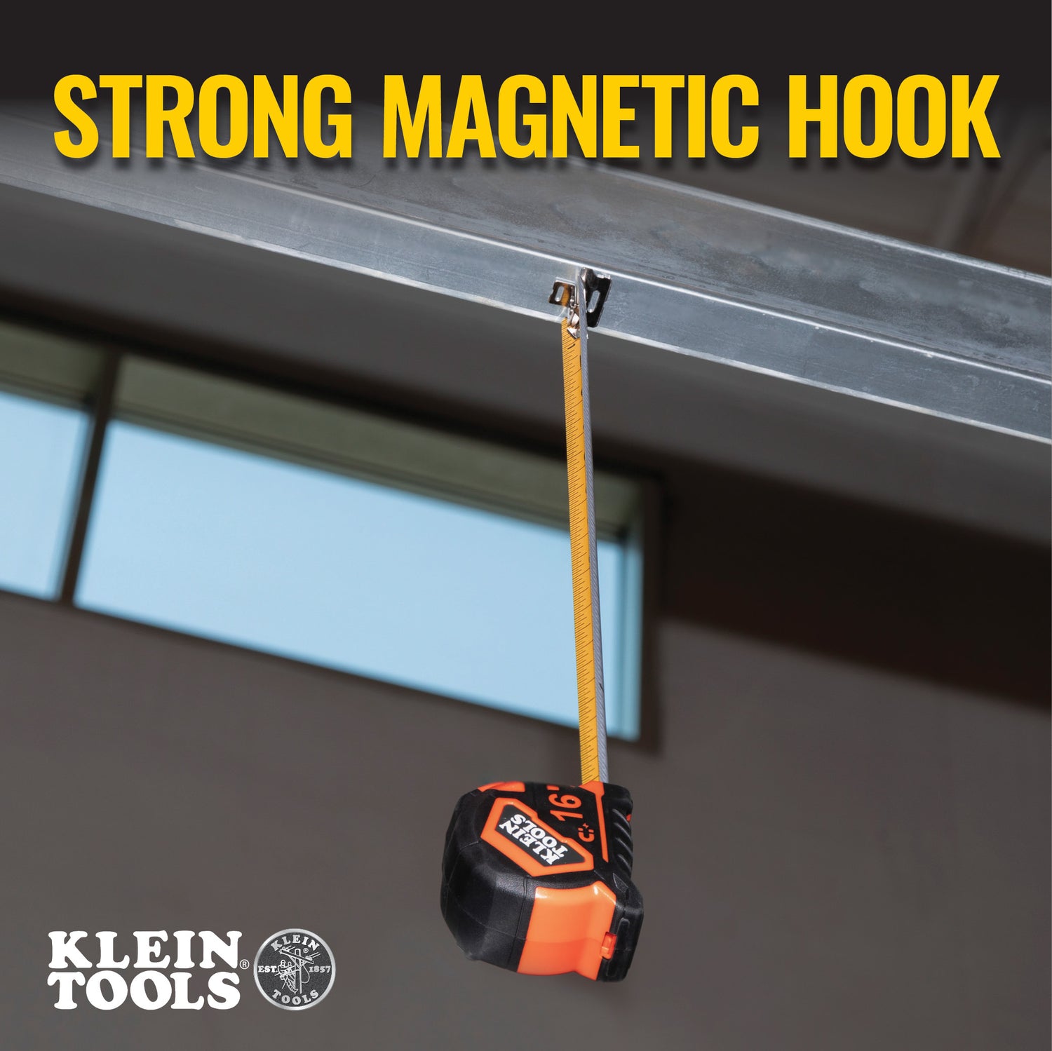 Tape Measure, 16-Foot Magnetic Double-Hook | 9216