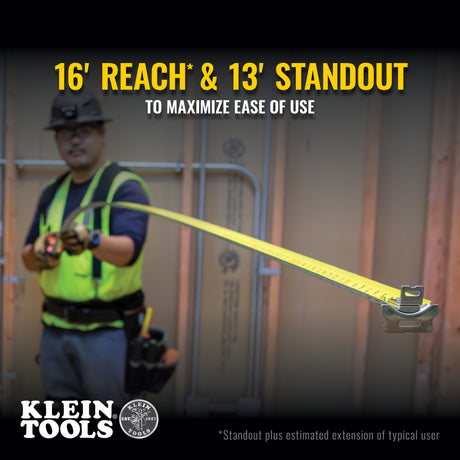 Tape Measure, 16-Foot Magnetic Double-Hook | 9216 - Cable Connection & Supply 