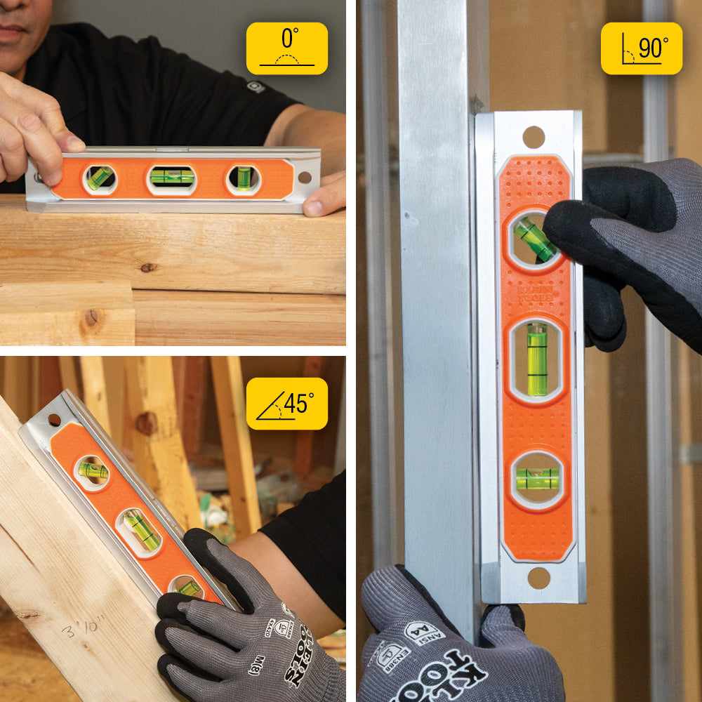 Aluminum Torpedo Level Rare-Earth Magnet, 9-Inch | 935R - Cable Connection & Supply 