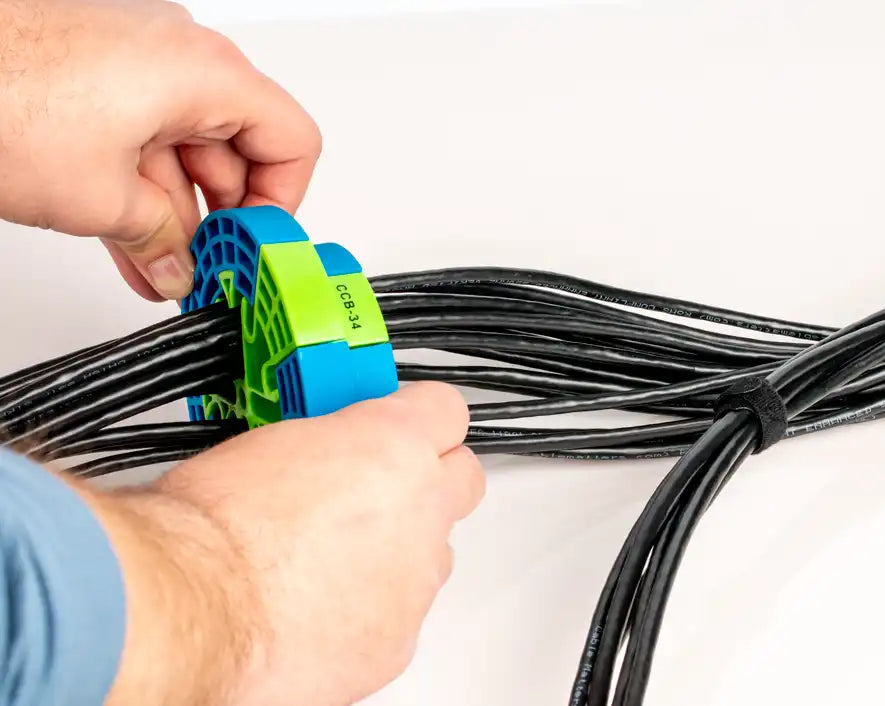 Hook and Loop Cable Tie Strap, 8" x 1/2", Pack of 100 | CTS-812/100 - Cable Connection & Supply 