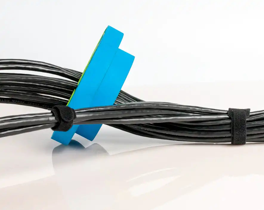 Hook and Loop Cable Tie Strap, 8" x 1/2", Pack of 100 | CTS-812/100 - Cable Connection & Supply 