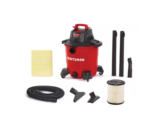 Craftsman 9 gal. Corded Wet/Dry Vacuum 8.3 amps 120 V 4.25 HP | CMXEVBE17590 - Cable Connection & Supply 
