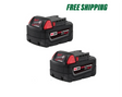 M18 18-Volt Lithium-Ion XC Extended Capacity 5.0 Ah Battery Pack (2-Pack) | 48-11-1852 - Cable Connection & Supply 