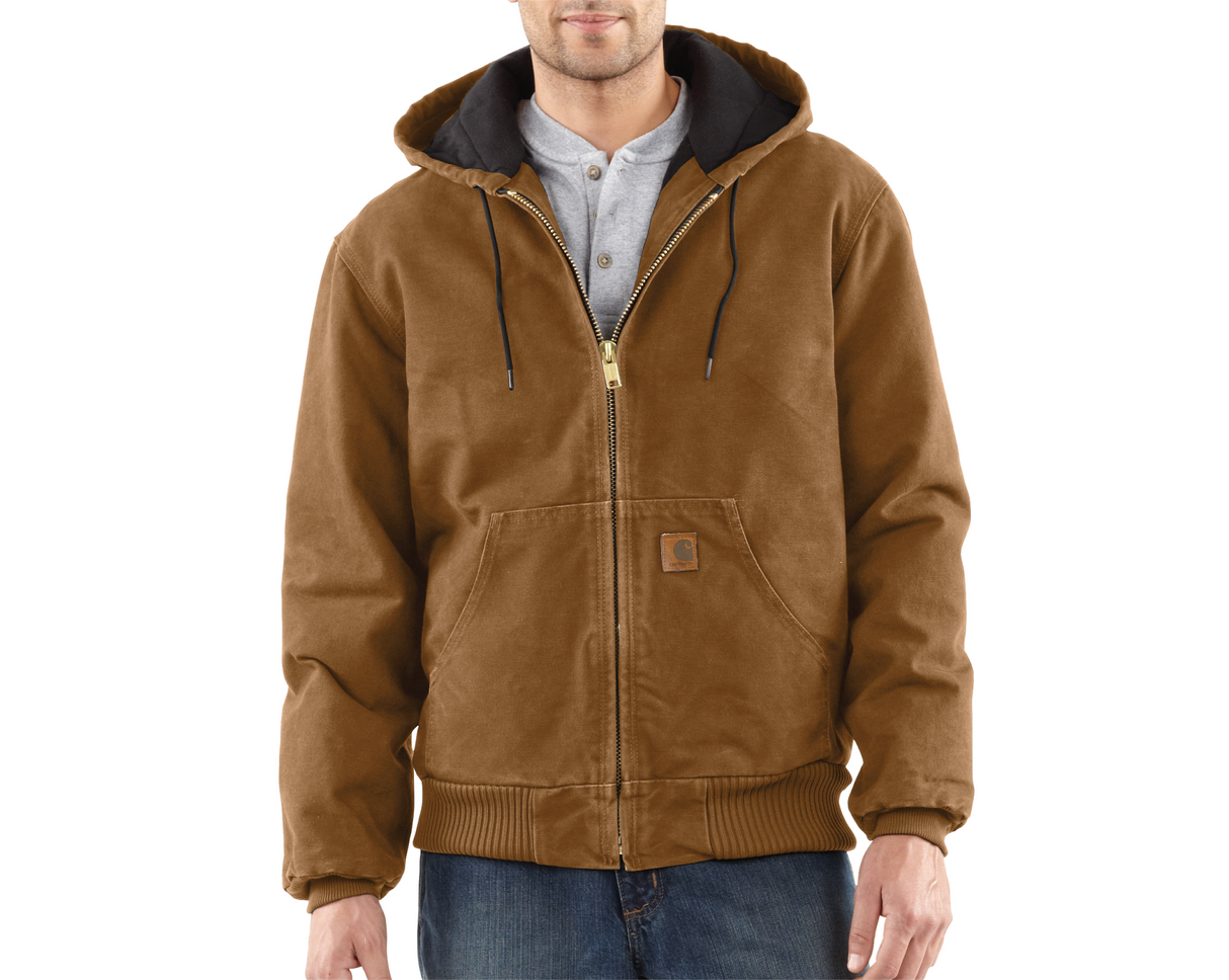 Men's Quilted Flannel-Lined Sandstone Active Jacket | J130 - Cable Connection & Supply 