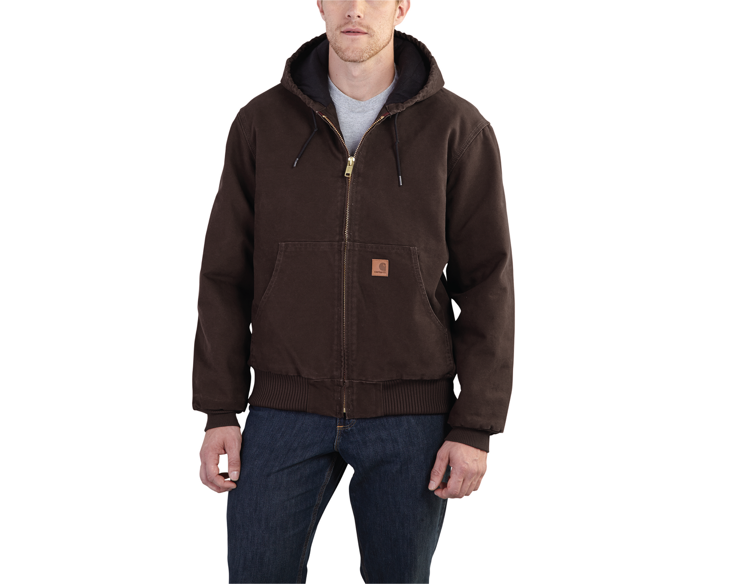 Men's Quilted Flannel-Lined Sandstone Active Jacket | J130