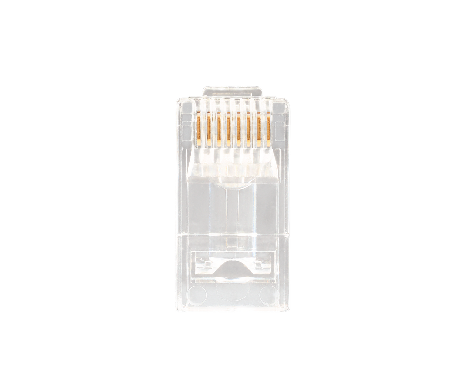 Unshielded RJ45 Passthrough Connector for CAT6A Cable, Pack of 100 | RJ456AUS-100