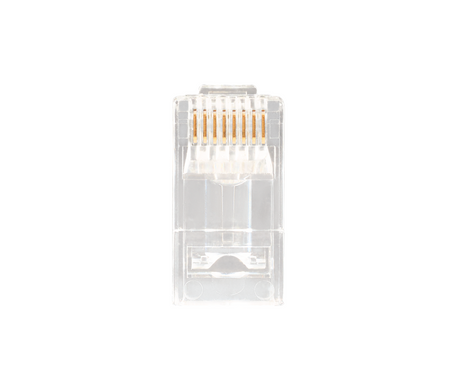 Unshielded RJ45 Passthrough Connector for CAT6A Cable, Pack of 100 | RJ456AUS-100 - Cable Connection & Supply 