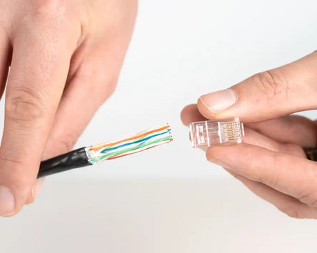Unshielded RJ45 Passthrough Connector for CAT6A Cable, Pack of 100 | RJ456AUS-100 - Cable Connection & Supply 