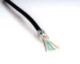 Unshielded RJ45 Passthrough Connector for CAT6A Cable, Pack of 100 | RJ456AUS-100 - Cable Connection & Supply 