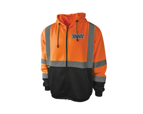 Radians Class 3 Color Blocked Hooded Sweatshirt | SJ01B-3 *Blemished* - Cable Connection & Supply 