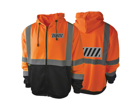 Radians Class 3 Color Blocked Hooded Sweatshirt | SJ01B-3 *Blemished* - Cable Connection & Supply 