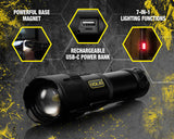 Solis™ Rechargeable Tactical Flashlight | SOL-F1 - Cable Connection & Supply 