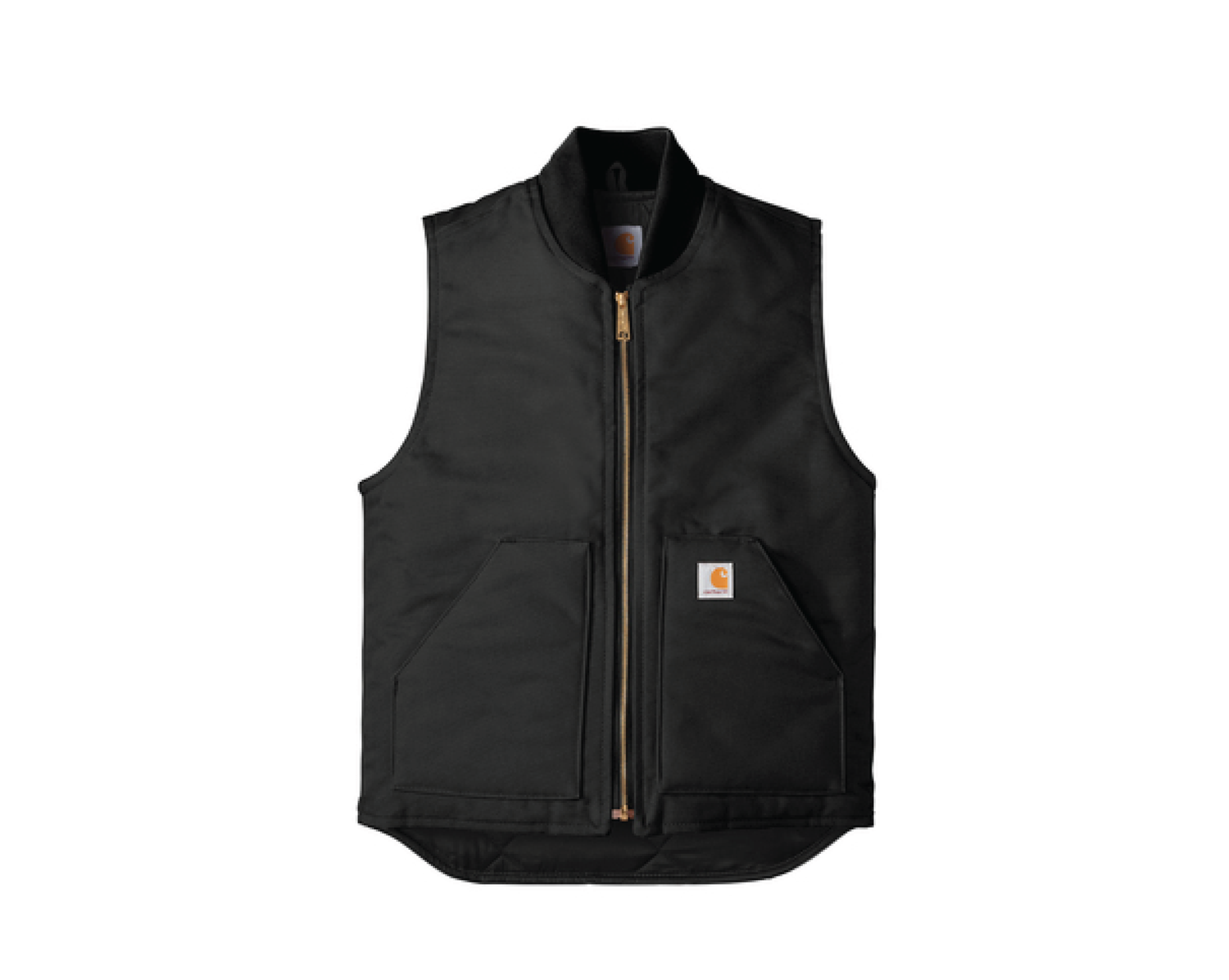 Relaxed Fit Firm Duck Insulated Rib Collar Vest | V01 Relaxed Fit Firm Duck Insulated Rib Collar Vest | V01