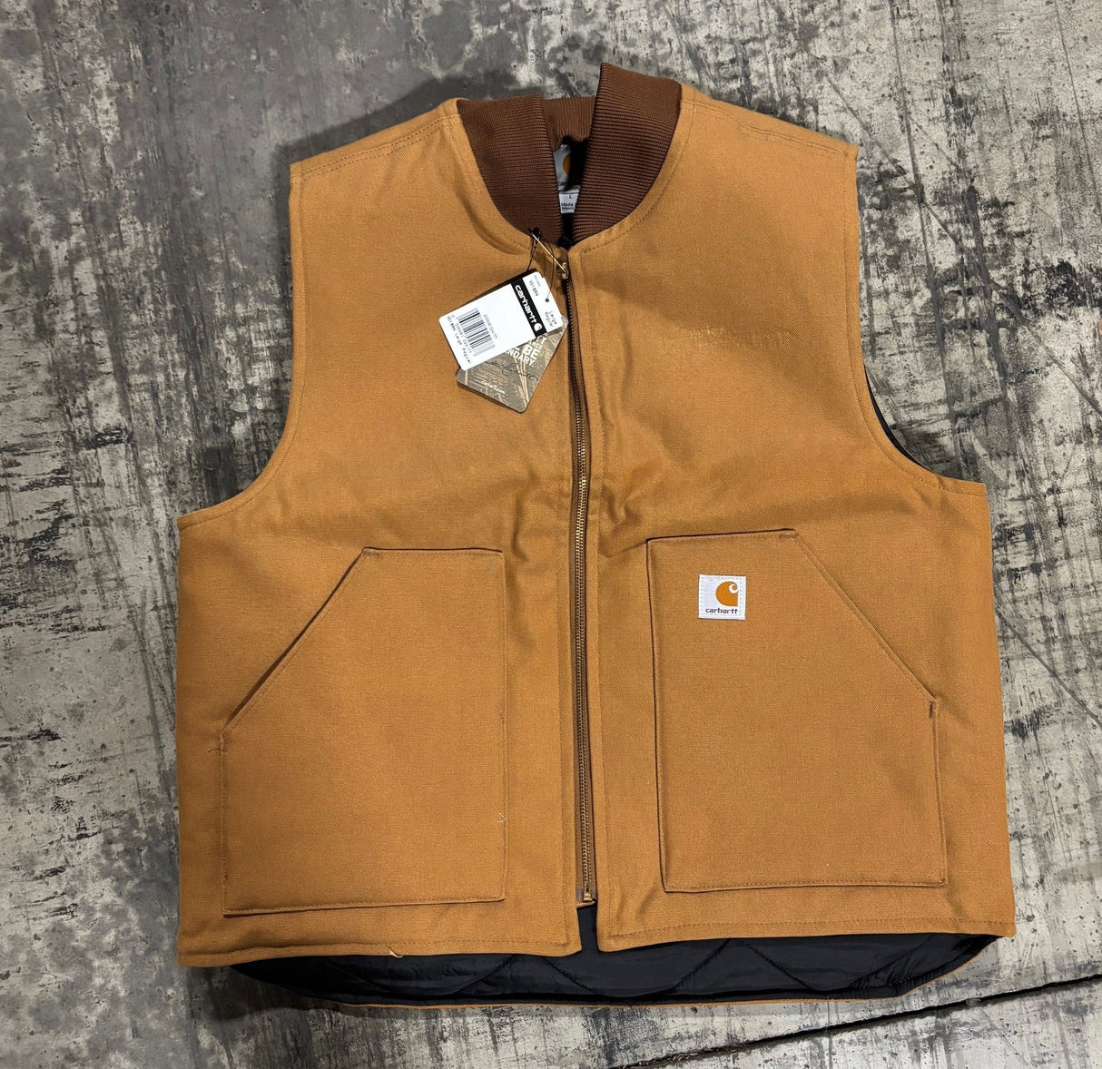 Relaxed Fit Firm Duck Insulated Rib Collar Vest | V01 * Blemished * - Cable Connection & Supply 