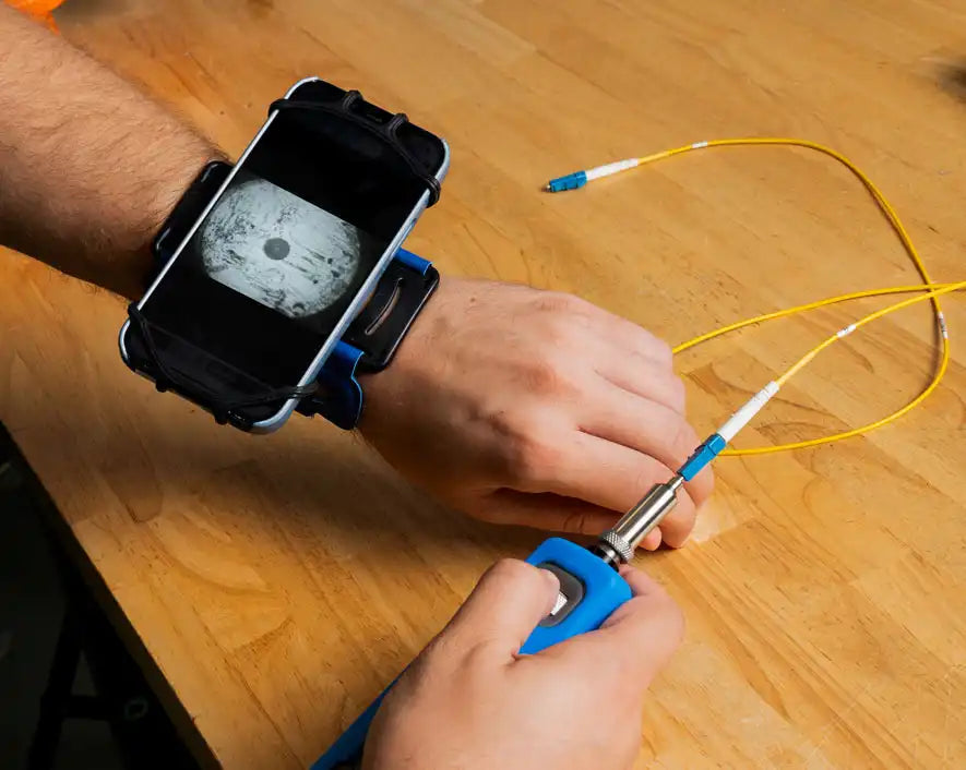 Wireless Fiber Inspection Microscope | WFM-100 - Cable Connection & Supply 