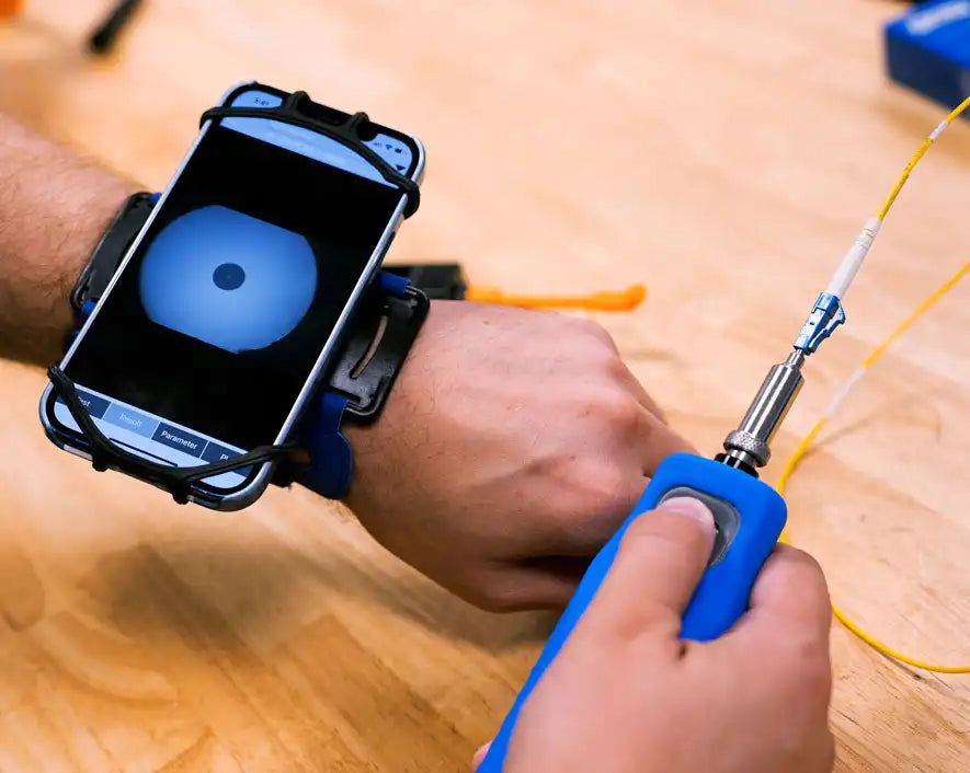 Wireless Fiber Inspection Microscope | WFM-100 - Cable Connection & Supply 