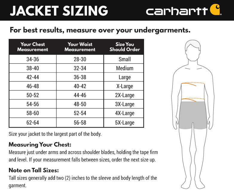 Men's Insulated Active Jac - Loose Fit - Washed Duck - 3 Warmest Rating | J130 - Cable Connection & Supply 