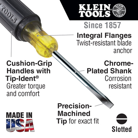 5/16-Inch Cabinet Screwdriver, 1-1/2-Inch Round Shank | 600-1 - Cable Connection & Supply 