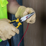 Pliers, Needle Nose Side Cutters with Stripping, 8-Inch | D203-8N - Cable Connection & Supply 