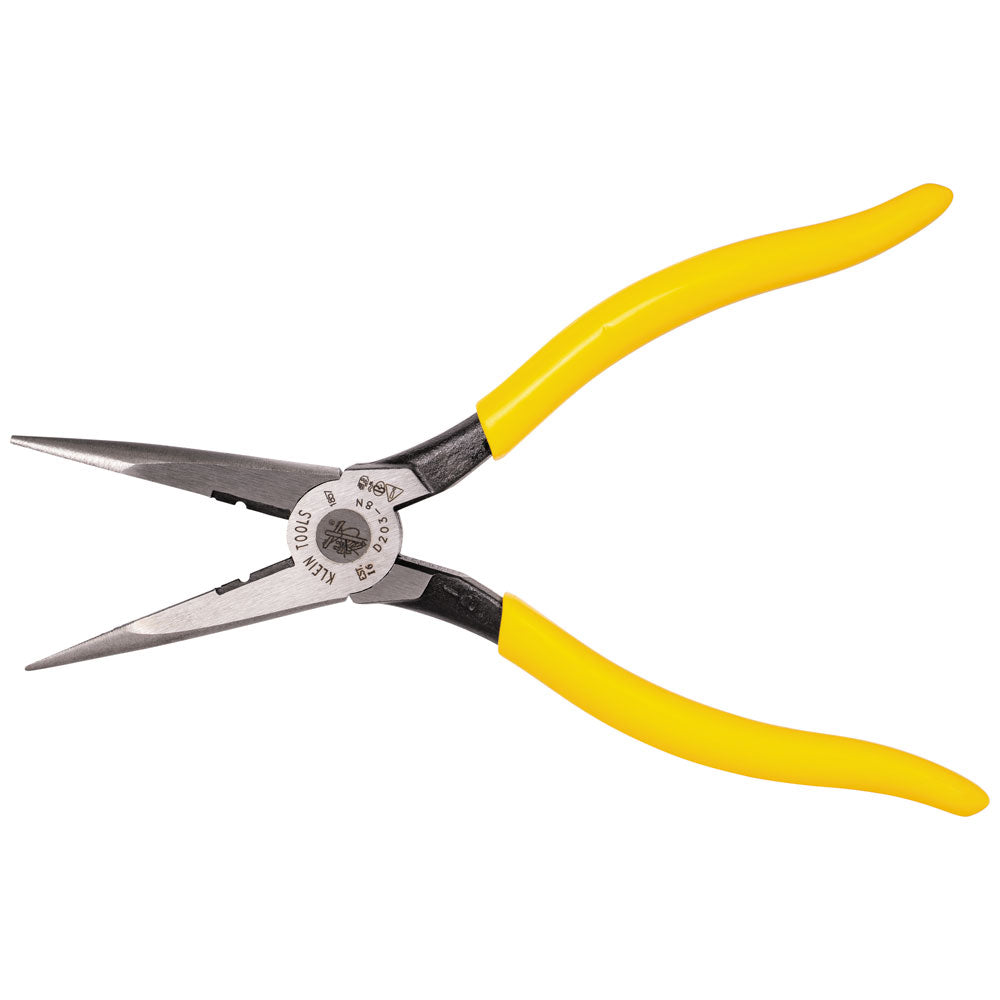 Pliers, Needle Nose Side Cutters with Stripping, 8-Inch | D203-8N