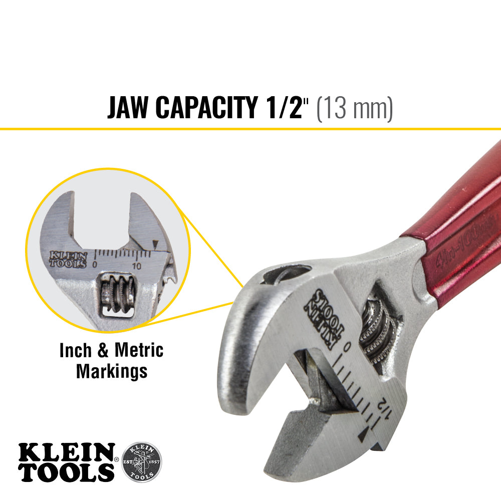 Adjustable Wrench, Plastic Dipped, 4-Inch | D506-4 - Cable Connection & Supply 
