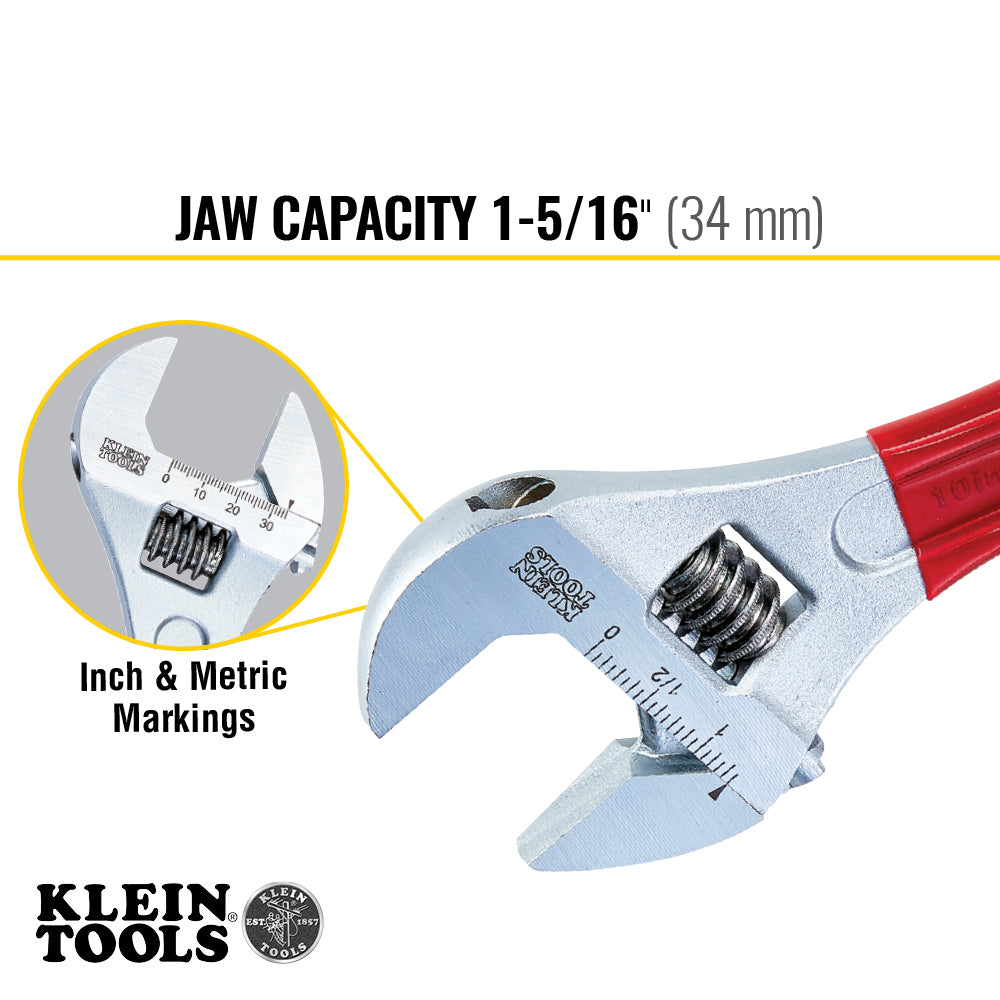 Adjustable Wrench Extra Capacity, 10-Inch | D507-10 - Cable Connection & Supply 