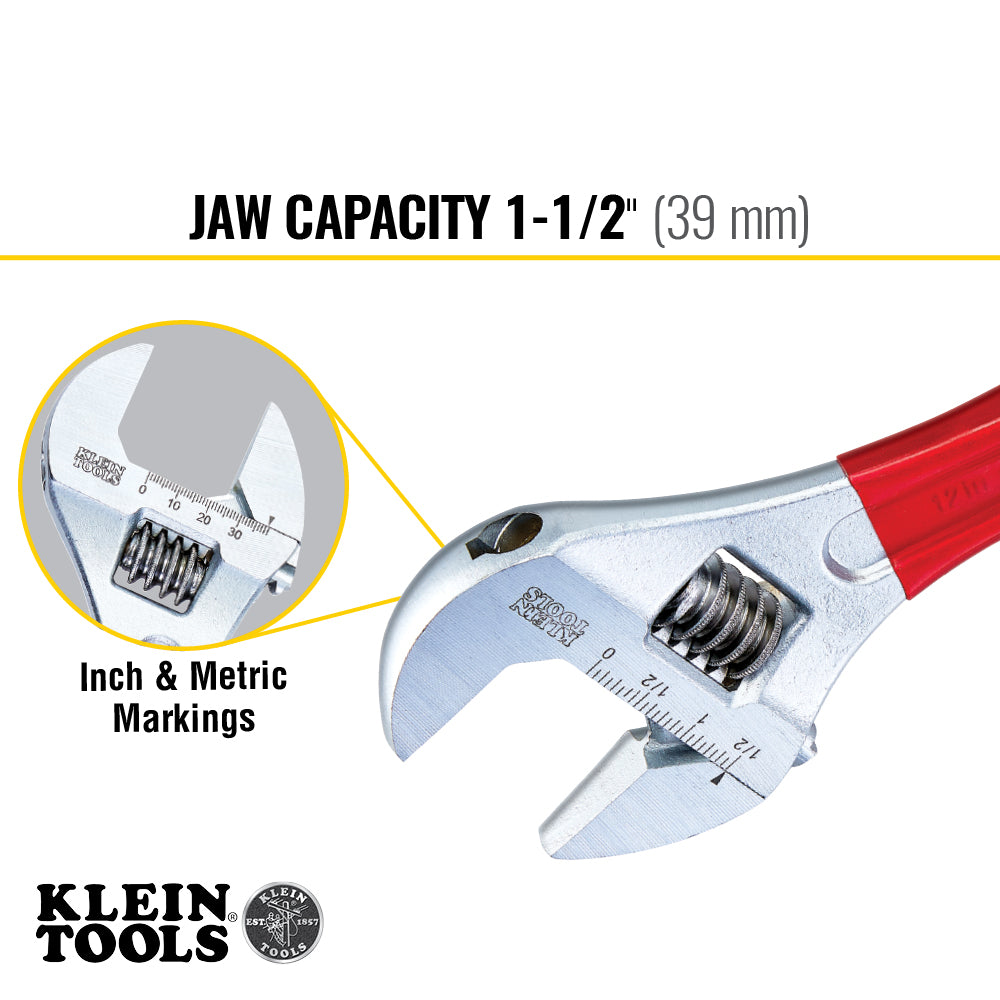 Adjustable Wrench Extra Capacity, 12-Inch | D507-12 - Cable Connection & Supply 