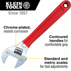 Adjustable Wrench Extra Capacity, 12-Inch | D507-12 - Cable Connection & Supply 