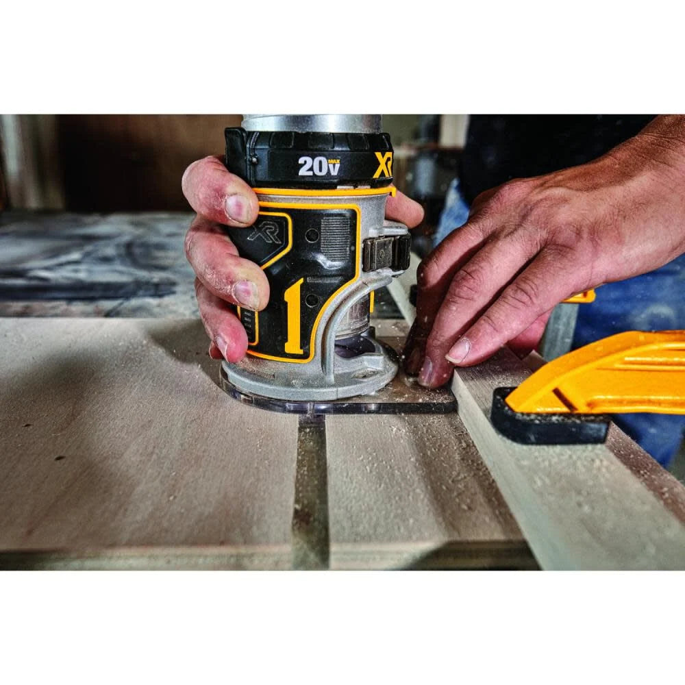 DEWALT 1/4-in Variable Speed Brushless Fixed Cordless Router (Tool Only) | DCW600B - Cable Connection & Supply 