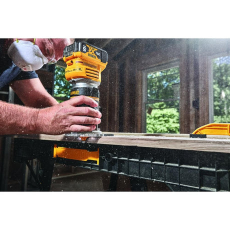 DEWALT 1/4-in Variable Speed Brushless Fixed Cordless Router (Tool Only) | DCW600B - Cable Connection & Supply 
