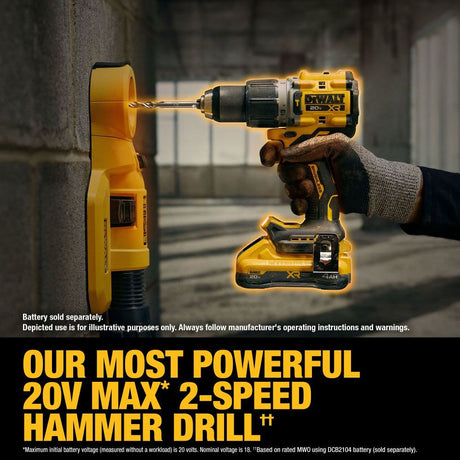 DEWALT 20V MAX XR Brushless Cordless 1/2 Inch Hammer (Tool-Only) | DCD806B - Cable Connection & Supply 