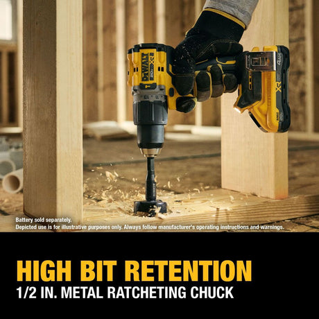 DEWALT 20V MAX XR Brushless Cordless 1/2 Inch Hammer (Tool-Only) | DCD806B - Cable Connection & Supply 