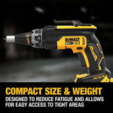 DEWALT 20V MAX XR Drywall Screwgun (Tool Only) | DCF630B - Cable Connection & Supply 