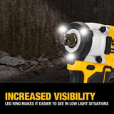 DEWALT ATOMIC 20V MAX 1/2in Impact Wrench Hog Ring Anvil (Tool Only) | DCF921B - Cable Connection & Supply 
