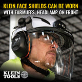 Face Shield, Full Brim Hard Hat, Clear |60528 - Cable Connection & Supply 