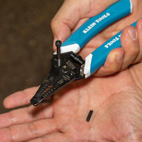 Klein-Kurve® Wire Stripper / Cutter, 8-20 AWG | K11095 - Cable Connection & Supply 