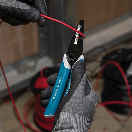 Klein-Kurve® Wire Stripper / Cutter, 8-20 AWG | K11095 - Cable Connection & Supply 