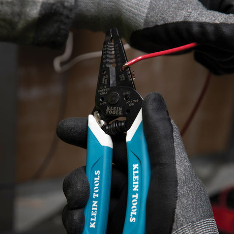 Klein-Kurve® Wire Stripper / Cutter, 8-20 AWG | K11095 - Cable Connection & Supply 