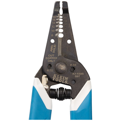 Klein-Kurve® Wire Stripper / Cutter, 8-20 AWG | K11095 - Cable Connection & Supply 